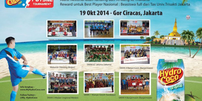 9 Tim SMA Peserta Grand Champion Hydro Coco Cup 2014